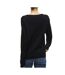 Pull noir mat femme vila viril-2
