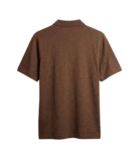 Mens Chancery Regular Polo Shirt Golden Brown Farah