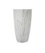 Vase Déco en Résine Gardy 69cm Blanc-5