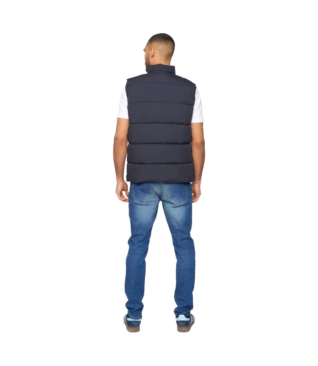 Mens stanten puffer gilet navy Bewley & Ritch-2
