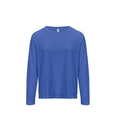 T-shirt manches longues FEMME - 04443 - bleu roi