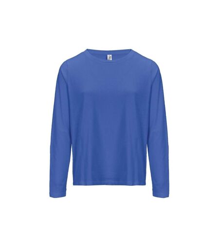 T-shirt manches longues FEMME - 04443 - bleu roi