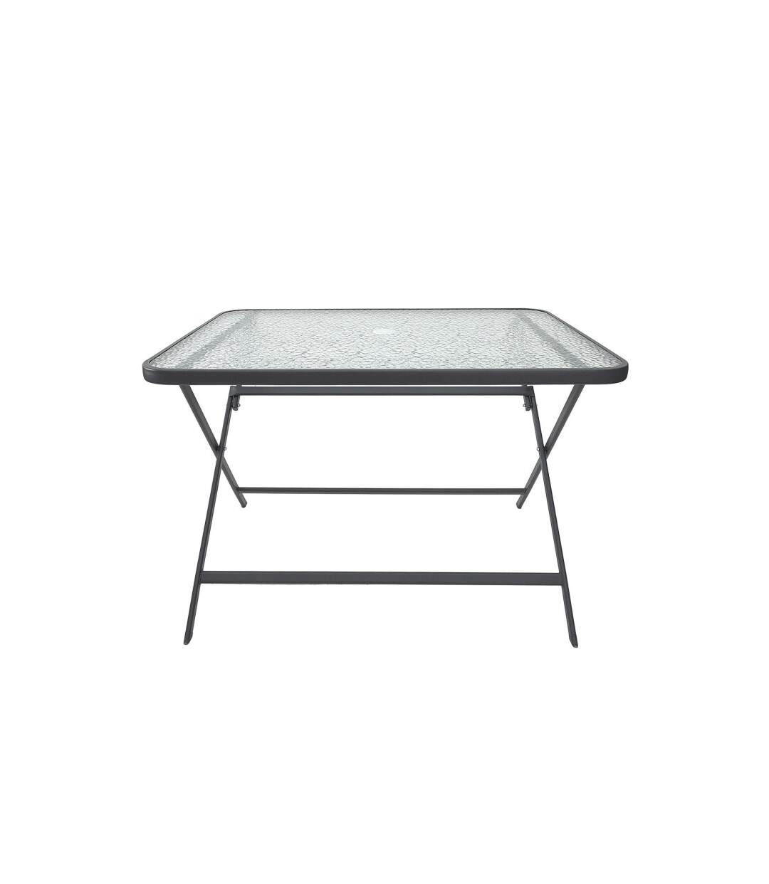 Table de Jardin en Verre Formentera 110cm Gris-2