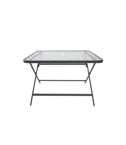 Table de Jardin en Verre Formentera 110cm Gris