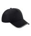 Beechfield Authentic 5-Panel Cap (Black/White) - UTRW7120-1