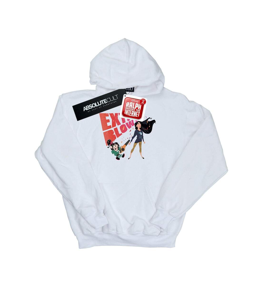 Disney - Sweat à capuche WRECK IT RALPH POCAHONTAS AND VANELLOPE - Femme (Blanc) - UTBI15600-1