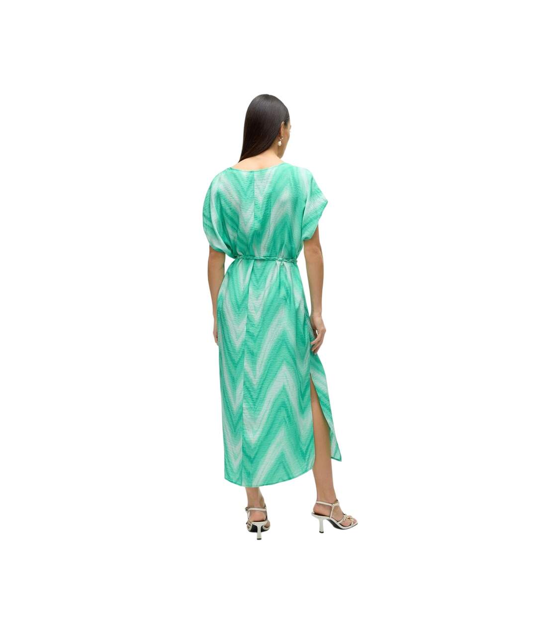 Womens/ladies Josie V Neck Midi Dress Green Vero Moda-3