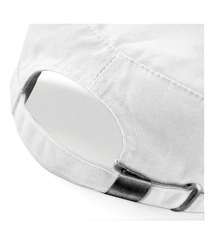 Beechfield Army Cap / Headwear (Pack of 2) (White)