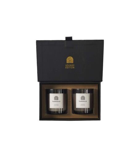 Coffret 2 Bougies Parfumées Lounge 8cm Bois de Santal