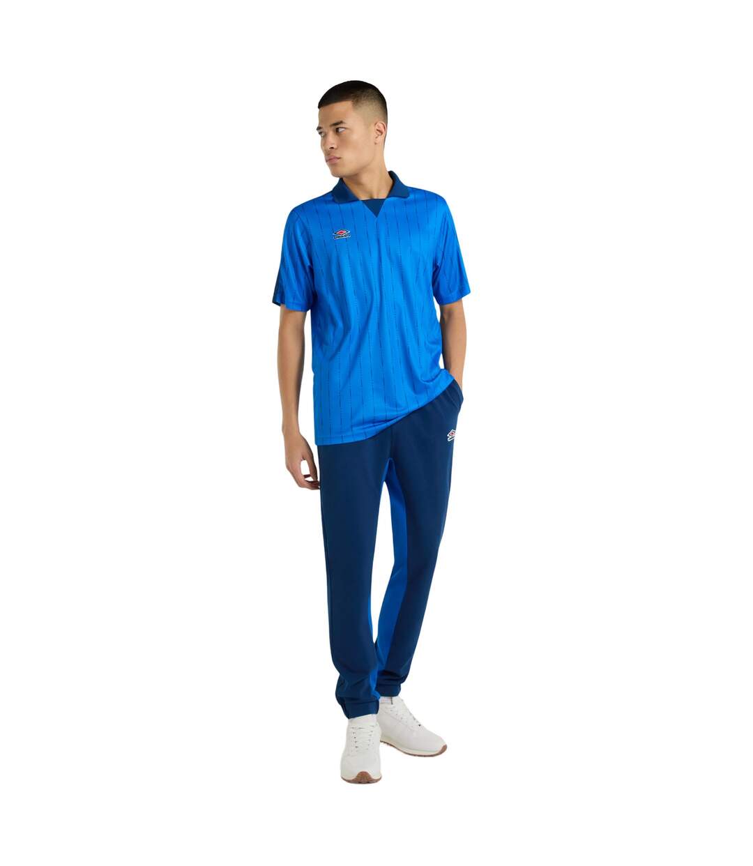 Mens relaxed fit jogging bottoms estate blue/regal blue Umbro-3