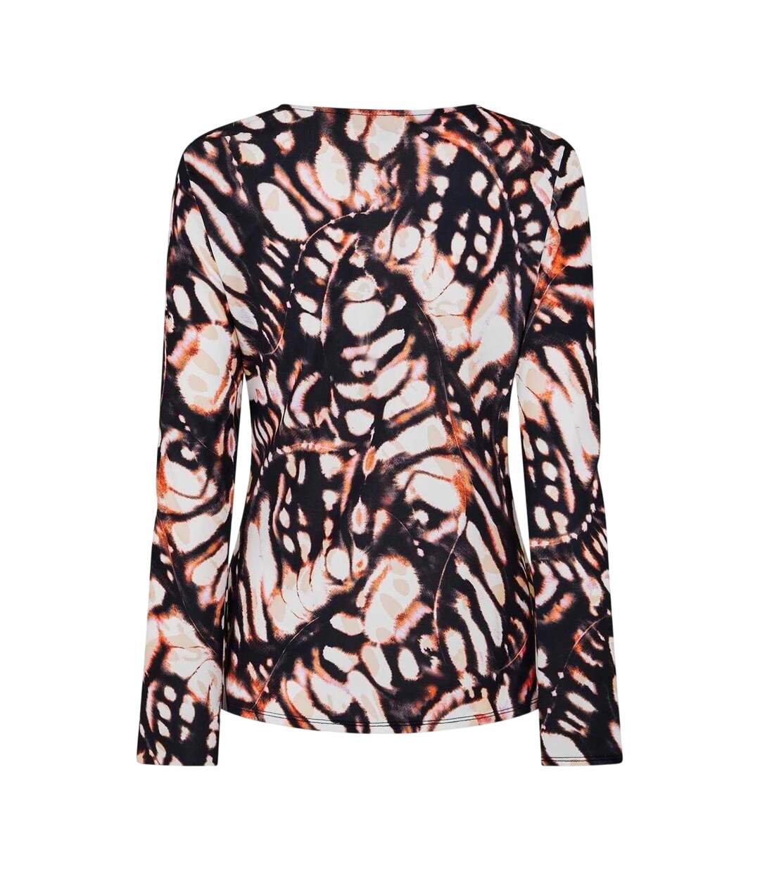 Blouse Motif/style Papillon Femme Vert Jaune Pâle Biba-3