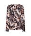 Blouse Motif/style Papillon Femme Vert Jaune Pâle Biba-3