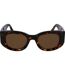 Lunettes De Soleil Motif/style Arrondi Femme Taille Unique Brun Havane Foncé Victoria Beckham-1