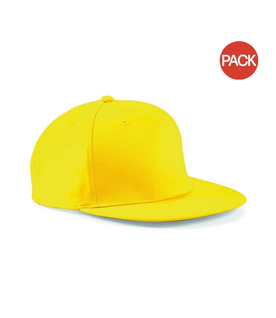 Lot de 2  casquettes rétro adulte jaune Beechfield