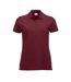 Womens/ladies Marion Polo Shirt Burgundy Clique-1