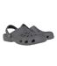 Mens Flat Clogs Charcoal Hot Tuna-1