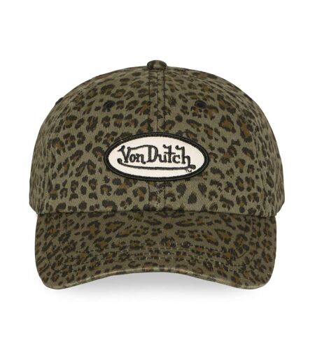 Casquette dad cap all over print léopard et écusson AOP Vondutch
