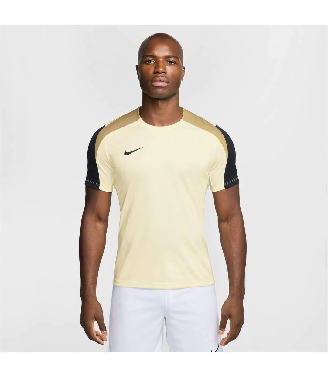 Maillot De Foot Strike Homme Blanc Cassé Noir Nike-1