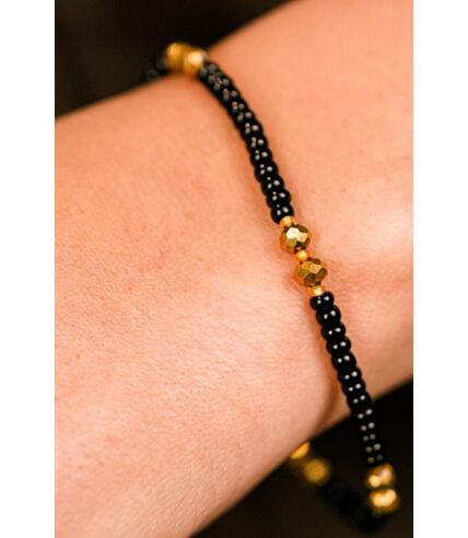 Black Golden Beads Indian Everyday Devil Eye Mangalsutra Nazaria Bracelet