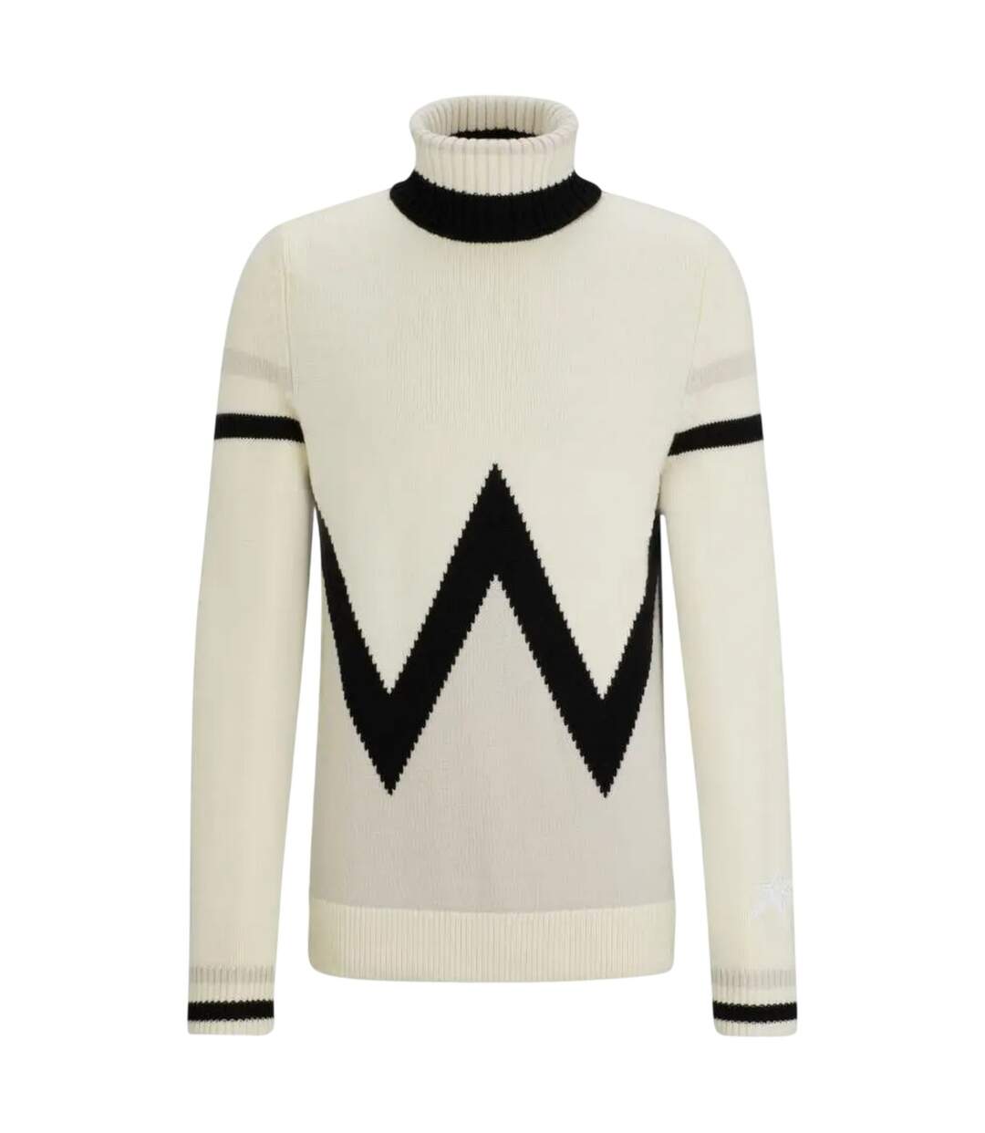 Sweat Ski Motif/style Géométrique Homme Beige Clair Boss-2