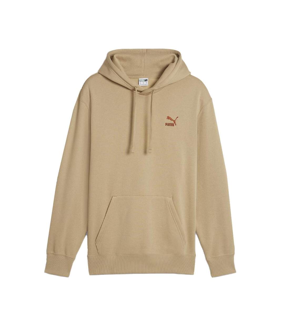 Sweat à Capuche Beige Homme Puma Clsscs - L-1