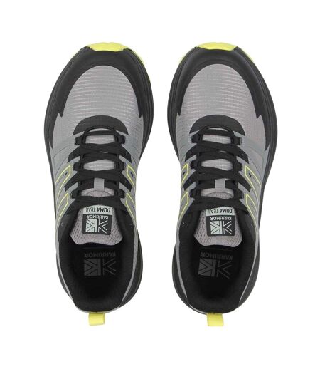 Mens Duma 00 Trainers Grey Black Fluro Yellow Karrimor