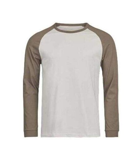 Mens Unlabeled Long-sleeved Baseball T-shirt Cement Clay Tee Jays