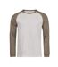 Mens Unlabeled Long-sleeved Baseball T-shirt Cement Clay Tee Jays-1