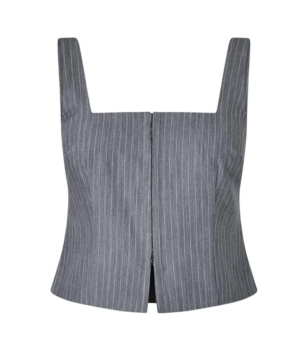 Womens/ladies Pinstripe Square Neck Sleeveless Blouse Folkstone Jack Wills-1