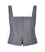 Womens/ladies Pinstripe Square Neck Sleeveless Blouse Folkstone Jack Wills-1