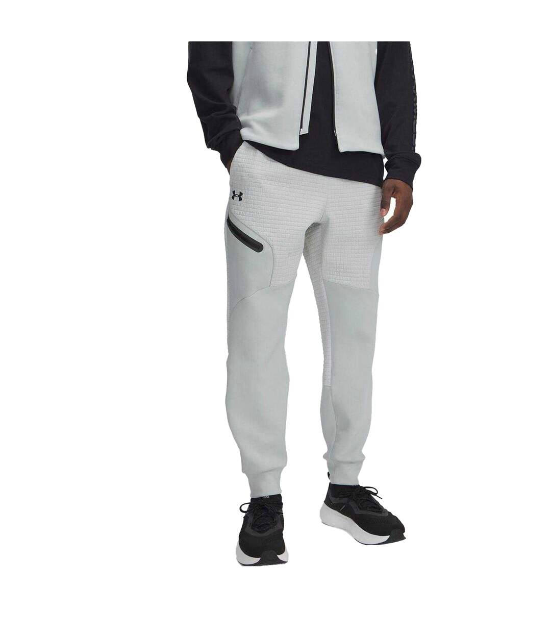 Mens Unstoppable Textured Slim Joggers Green Under Armour-2