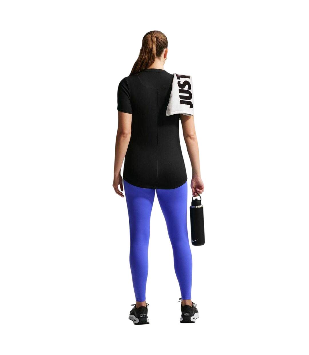 Womens/ladies One T-shirt Black White Nike-2