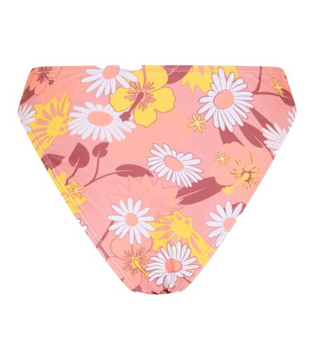 Womens/ladies Floral High Waist Bikini Bottoms Multicoloured Brave Soul