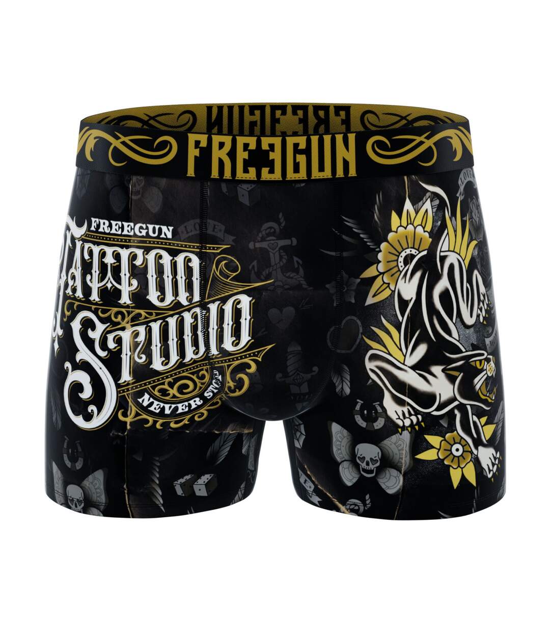 Lot de 3 boxers homme Garantie 2 ans Grunge Freegun