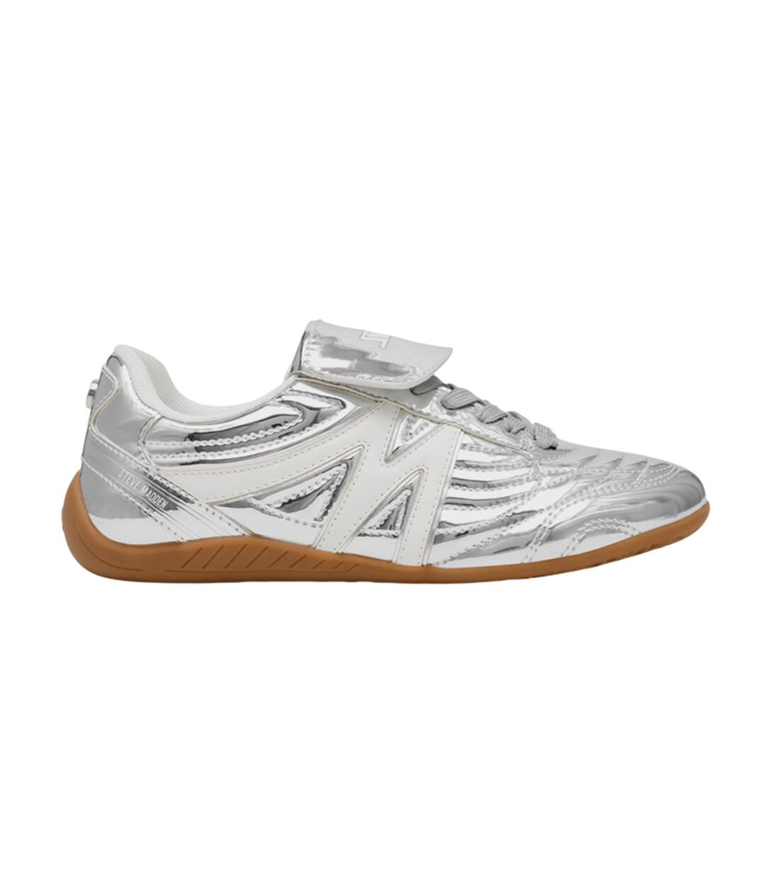 Baskets Motif/style Métallisé Femme Argenté Steve Madden-3