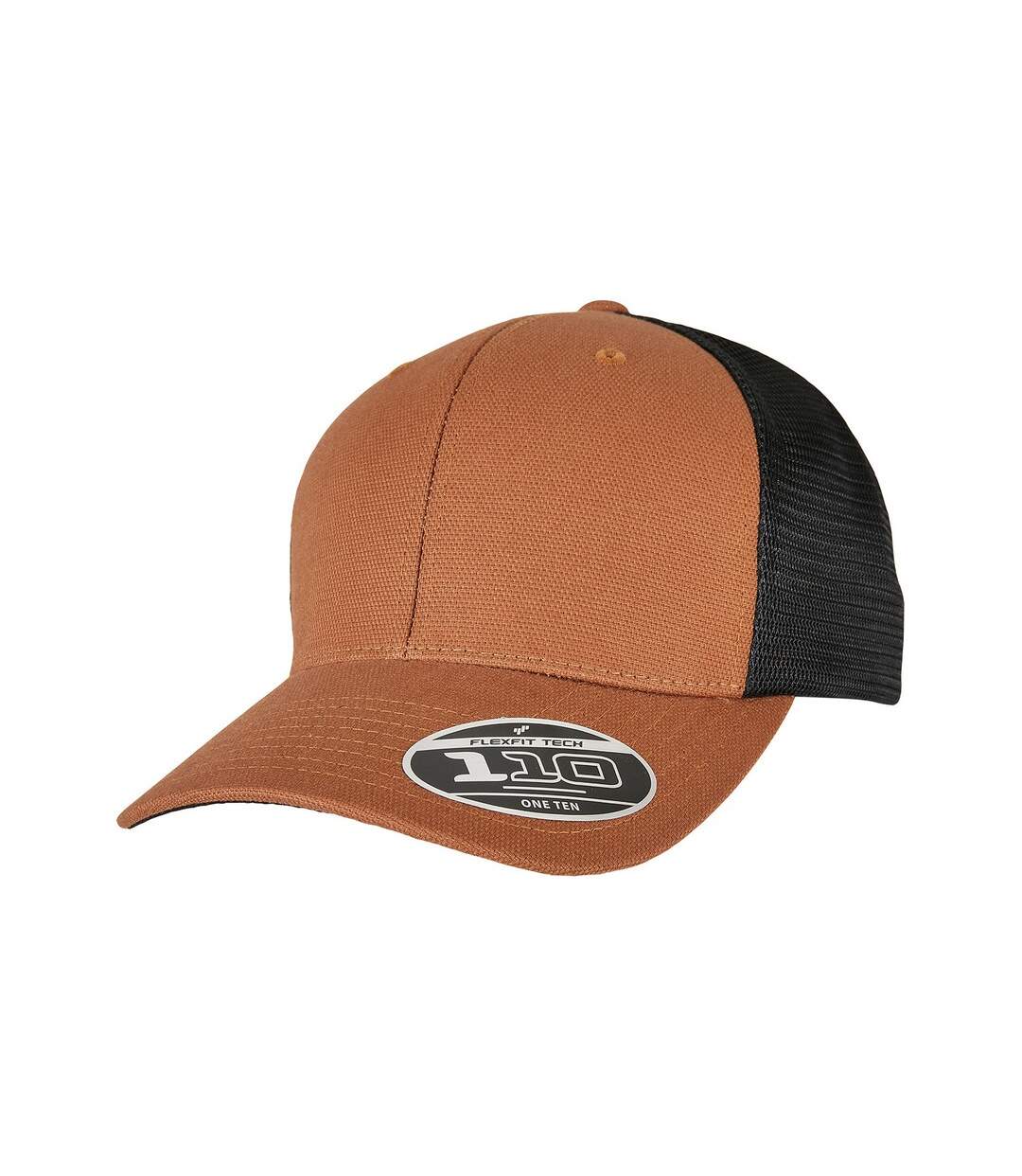 Casquette trucker adulte caramel / noir Flexfit-1