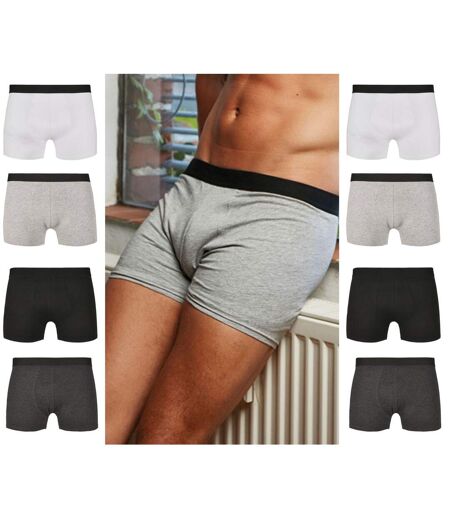 Lot de 8 boxers - Homme - BY132 - blanc noir gris