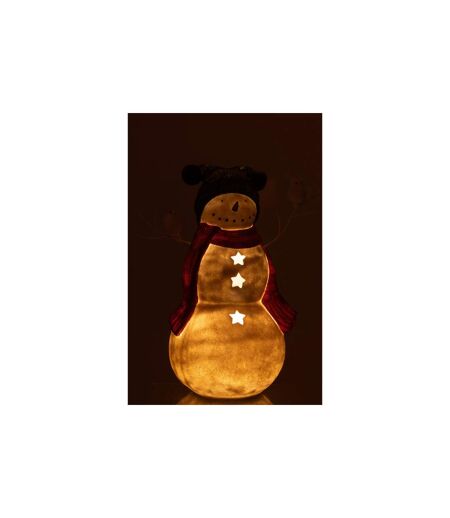 Bonhomme de Neige Déco Oiseaux 50cm Multicolore