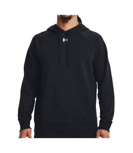 Sweat à capuche noir homme under armour rival fleece