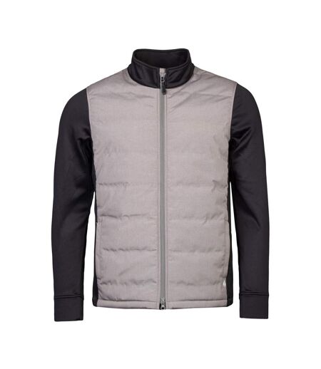 Veste résistante à l'eau doublée en polaire pour hommes fermeture éclair
