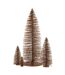 Sapin de Noël Déco à Paillettes Copper 70cm Marron-2