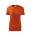 T-shirt Motif/style Classique Femme Orange Malfini-1