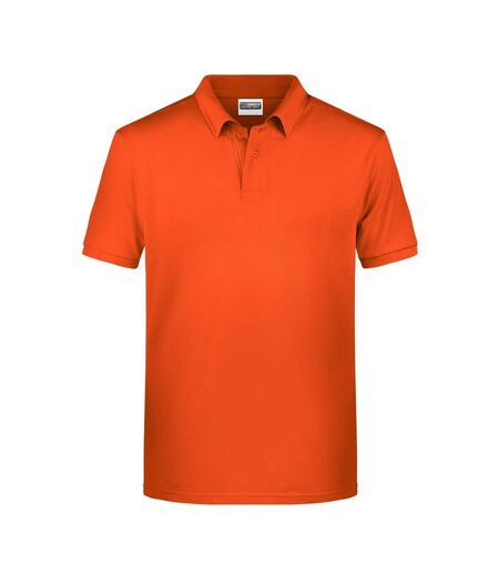 Polo Basic Homme Orange Foncé James And Nicholson