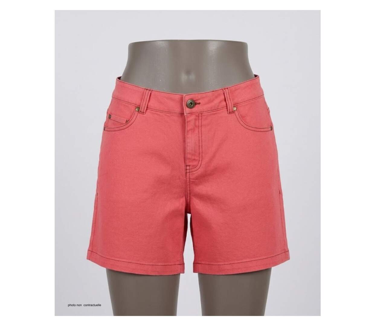 Short en tissu extensible femme MAYFLOWER SHORTF301A : le confort stretch absolu pour bouger avec élégance-3