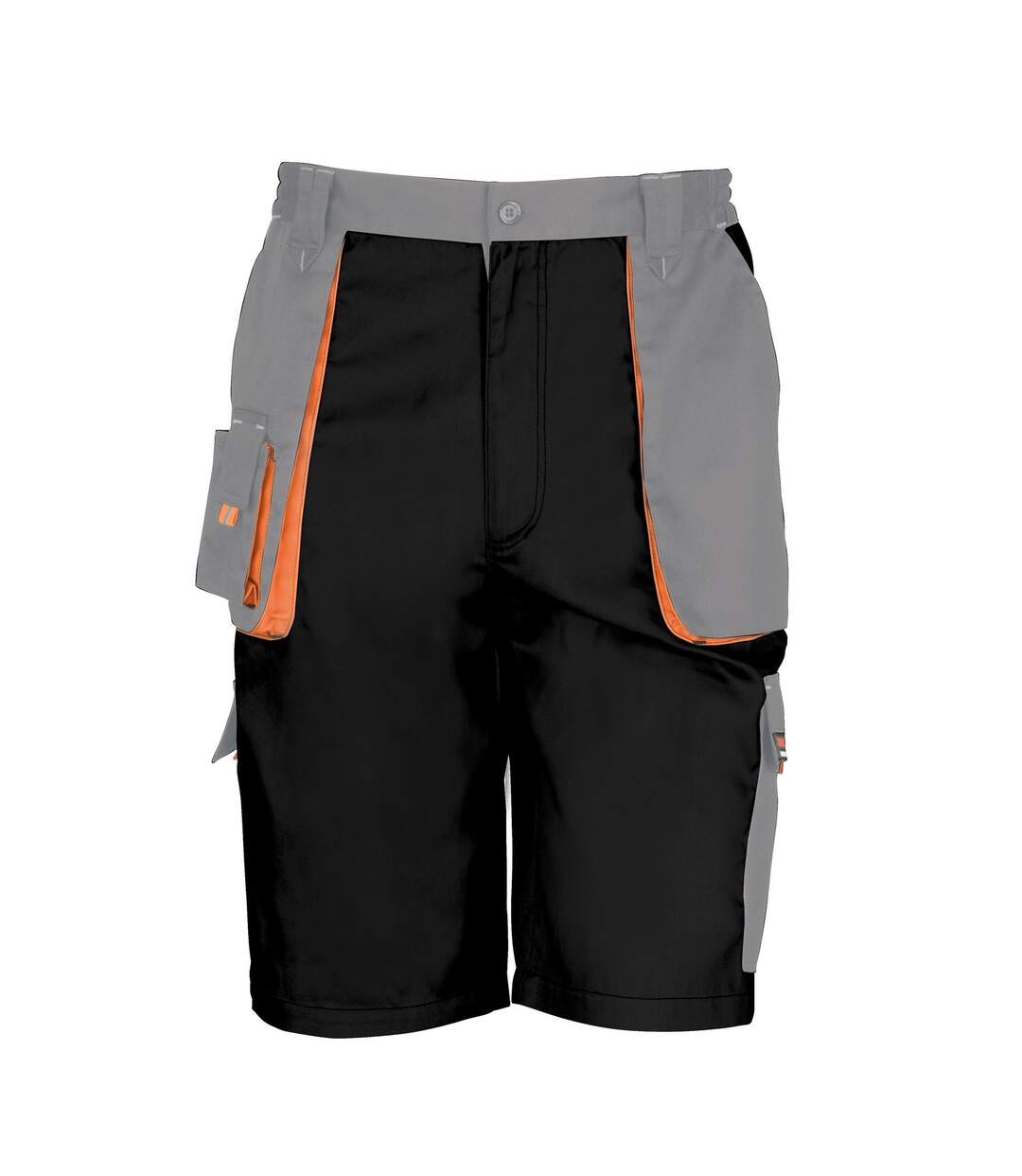 Work-guard lite short respirant coupe-vent adulte unisexe noir / gris / orange Result