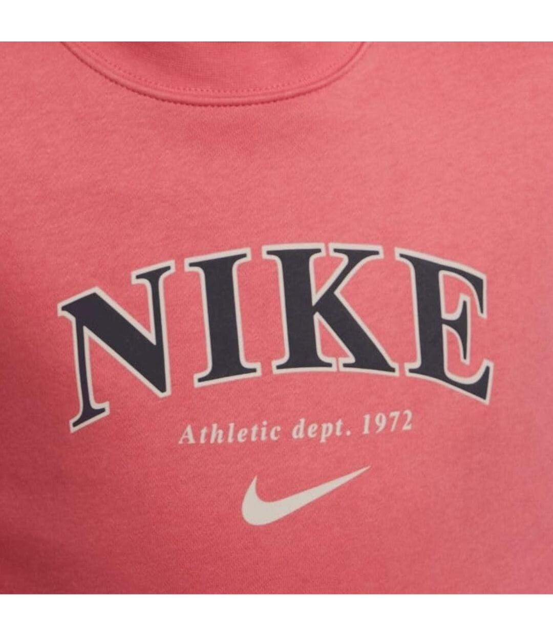 Mens Youth Swoosh Crew Neck Sweatshirt Pink Nike-3