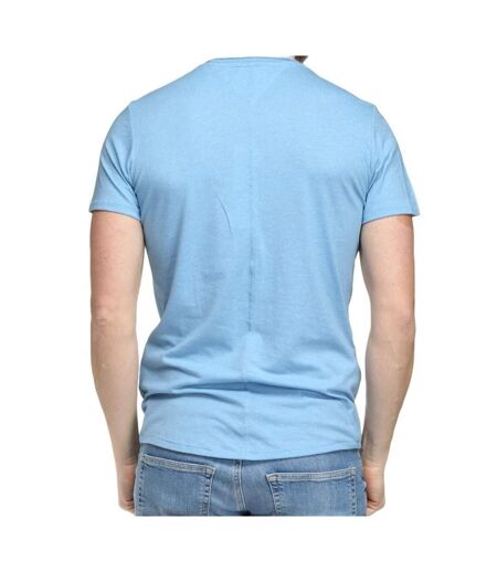 T-shirt bleu homme tommy jeans slim jaspe - xs