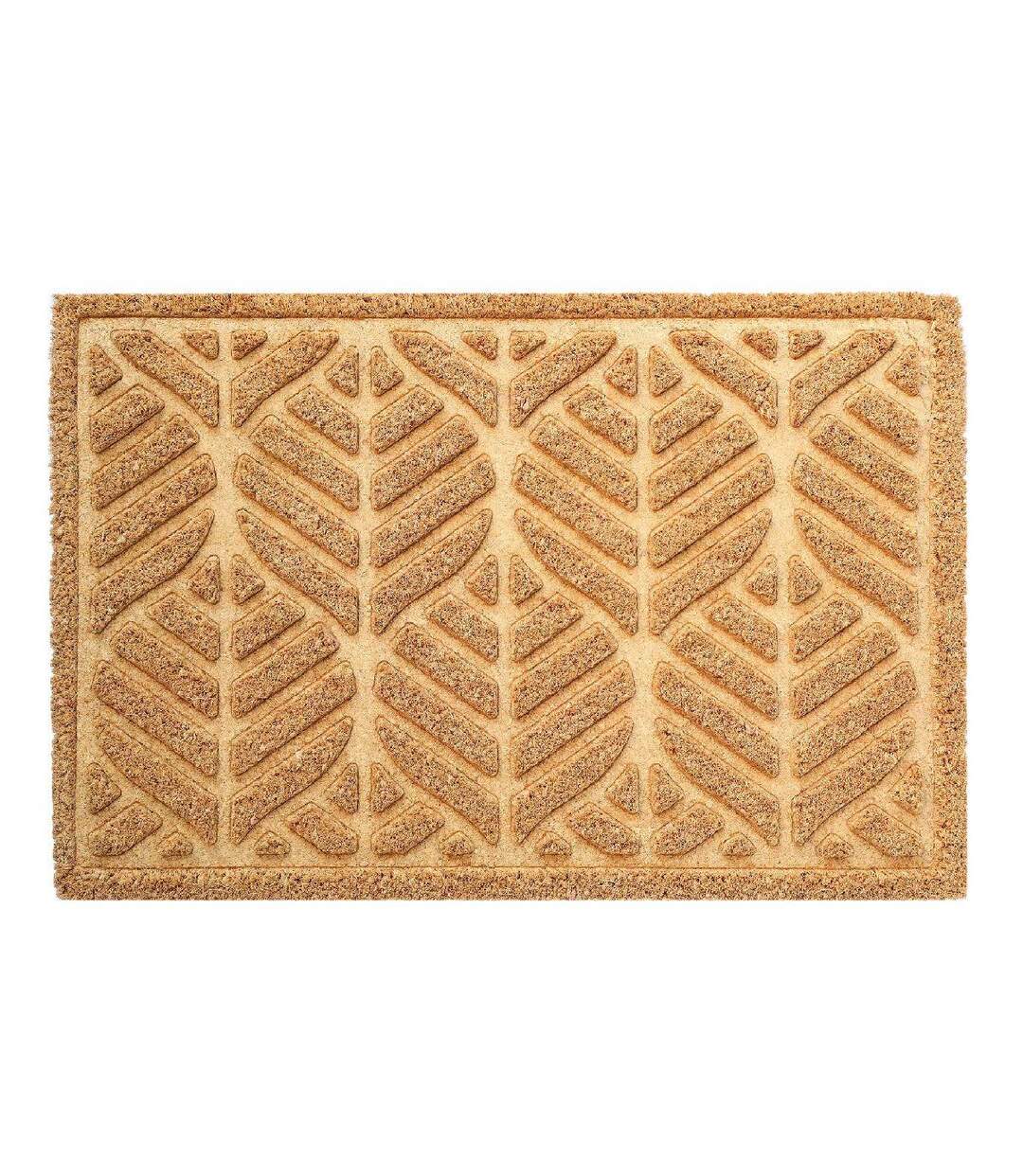 Paillasson Rectangulaire Palmette 40x60cm Naturel-1
