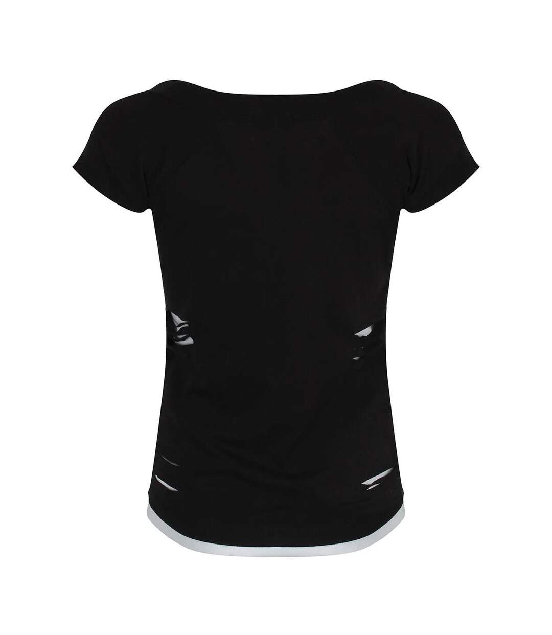 T-shirt rock angel femme noir Spiral Direct-2