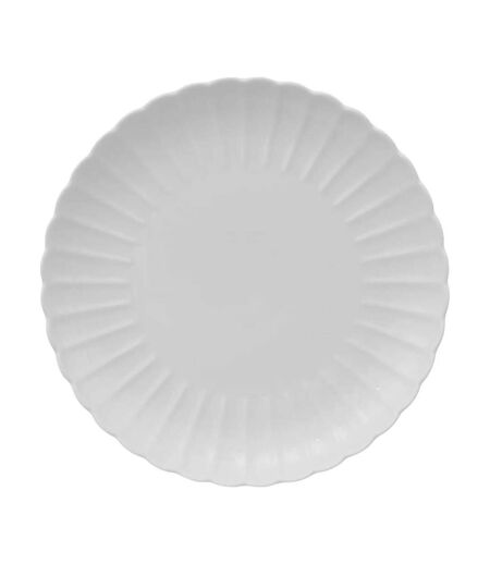 Lot de 6 Assiettes Plates Romy 27cm Blanc